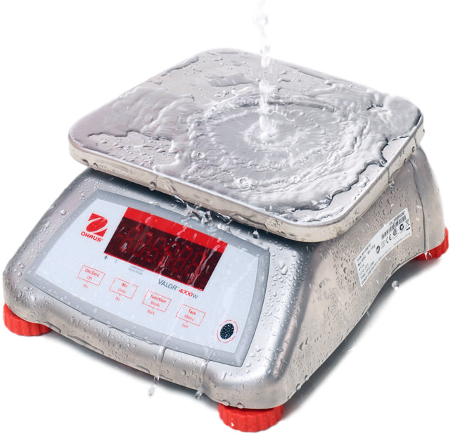 Balance tanche en inox Ohaus Valor 4000XW: Lavable