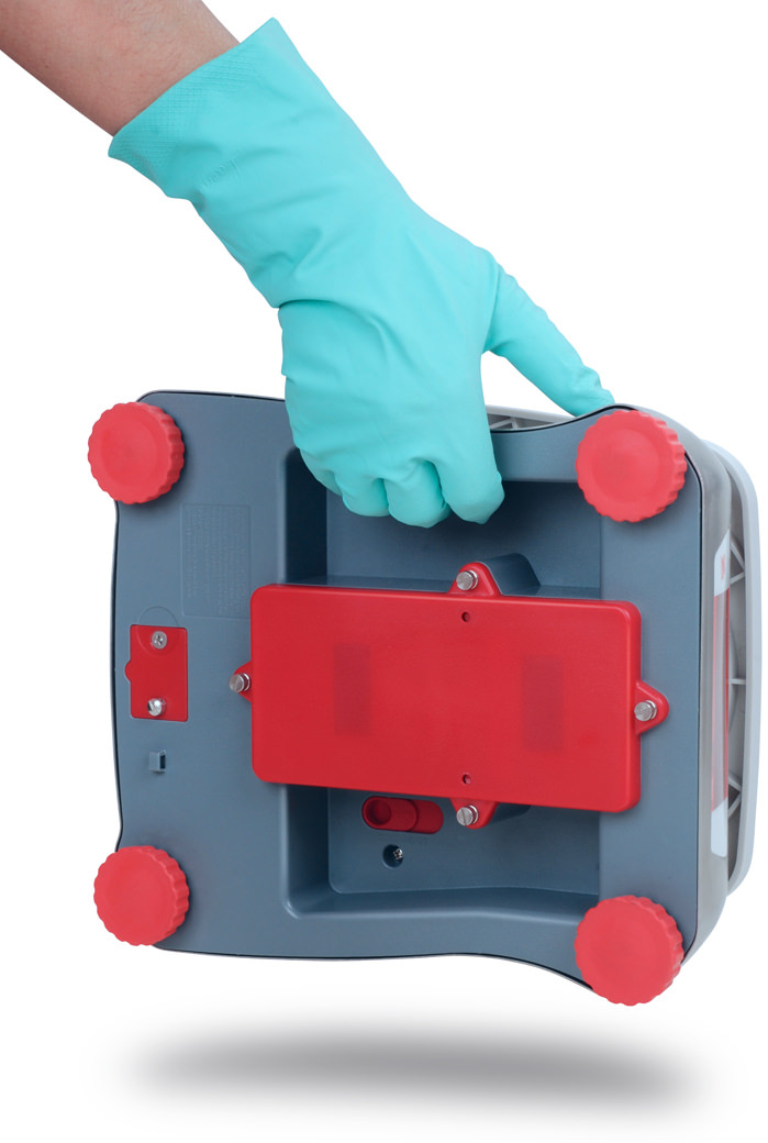 Face infrieure de la balance homologue Ohaus Valor 4000XW-M en inox