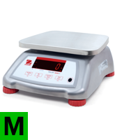 Balance tanche homologue en inox (IP68) avec double cran et capteur IR: Ohaus Valor 4000XW-M