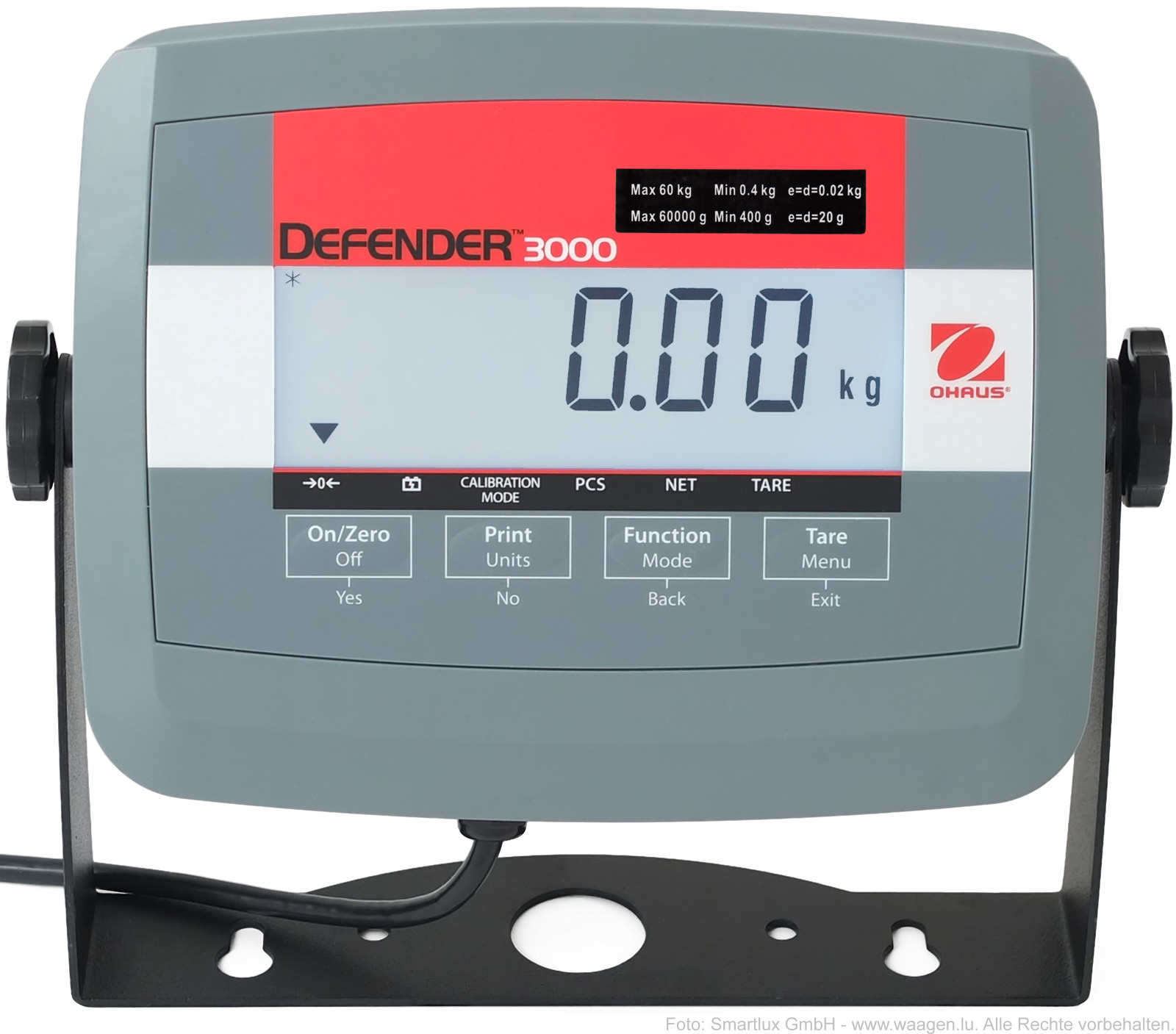 Indicatuer du pse-colis homologu Ohaus Defender 3000-M