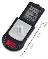 Balance de poche prcise avec graduation 0,01g, pse aussi en carats et grain.: JScale JS-100XV