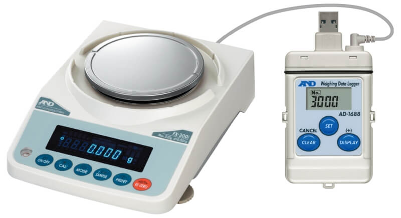 Balance de prcision A&D FX-i avec enregistreur de donnes AD-1688