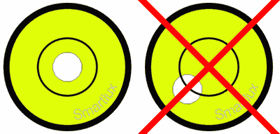 Alignement niveau  bulle d'une balance