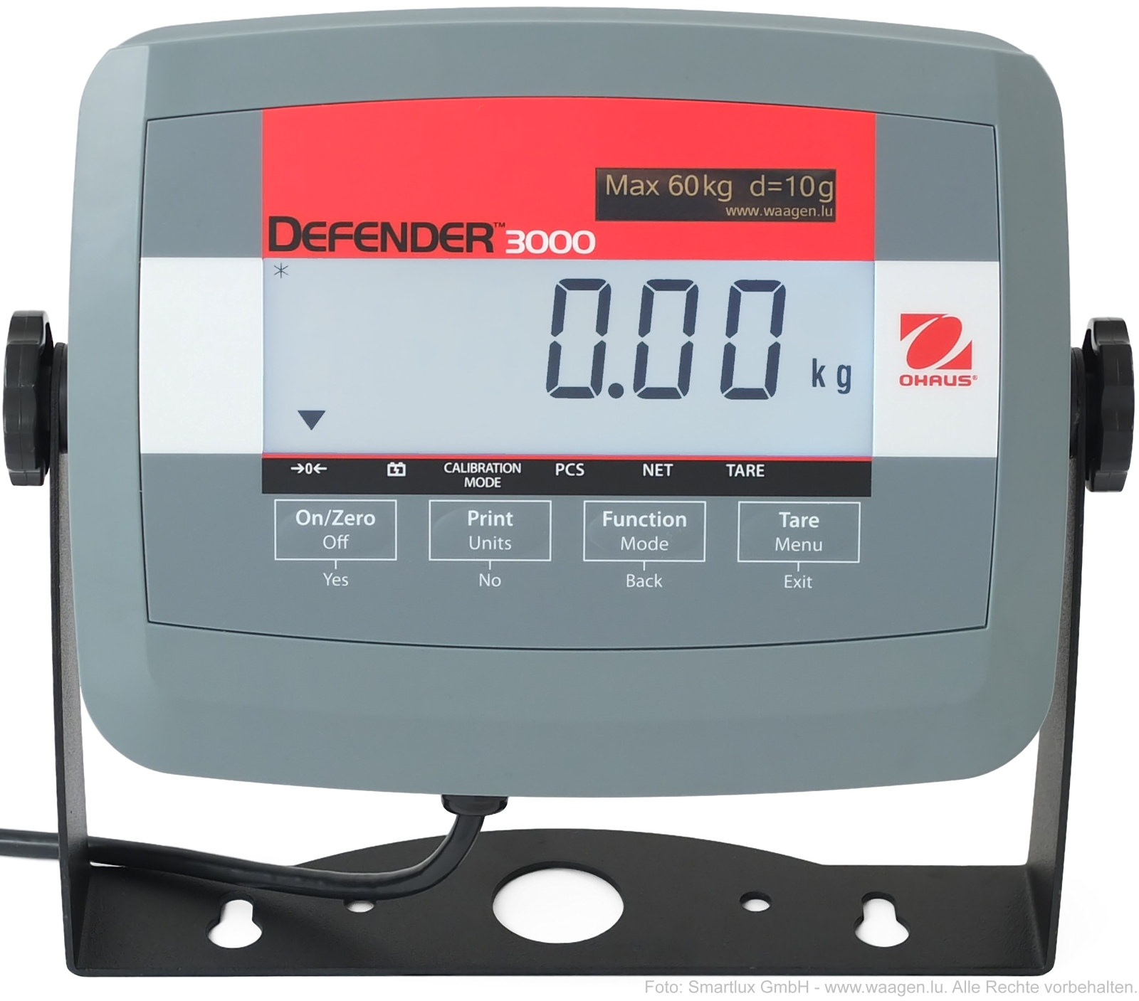 Indicatuer du pse-colis Ohaus Defender 3000
