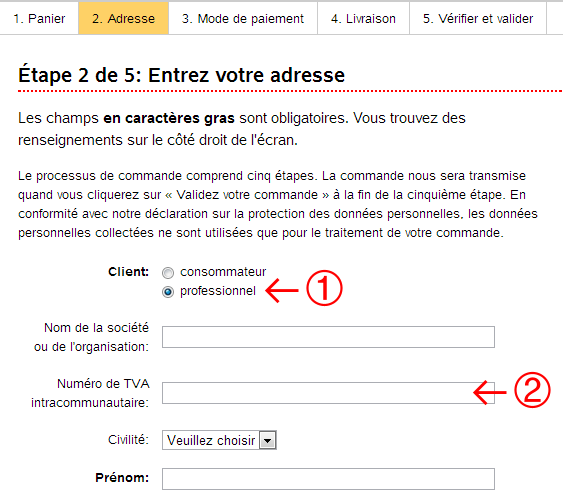 Livraison intracommunautaire exonre de TVA